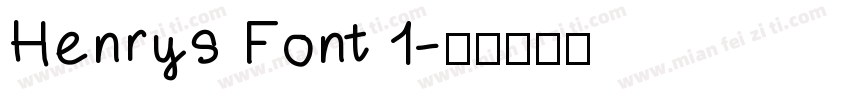Henrys Font 1字体转换